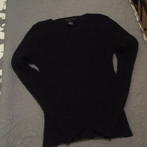 Black rib sweater
